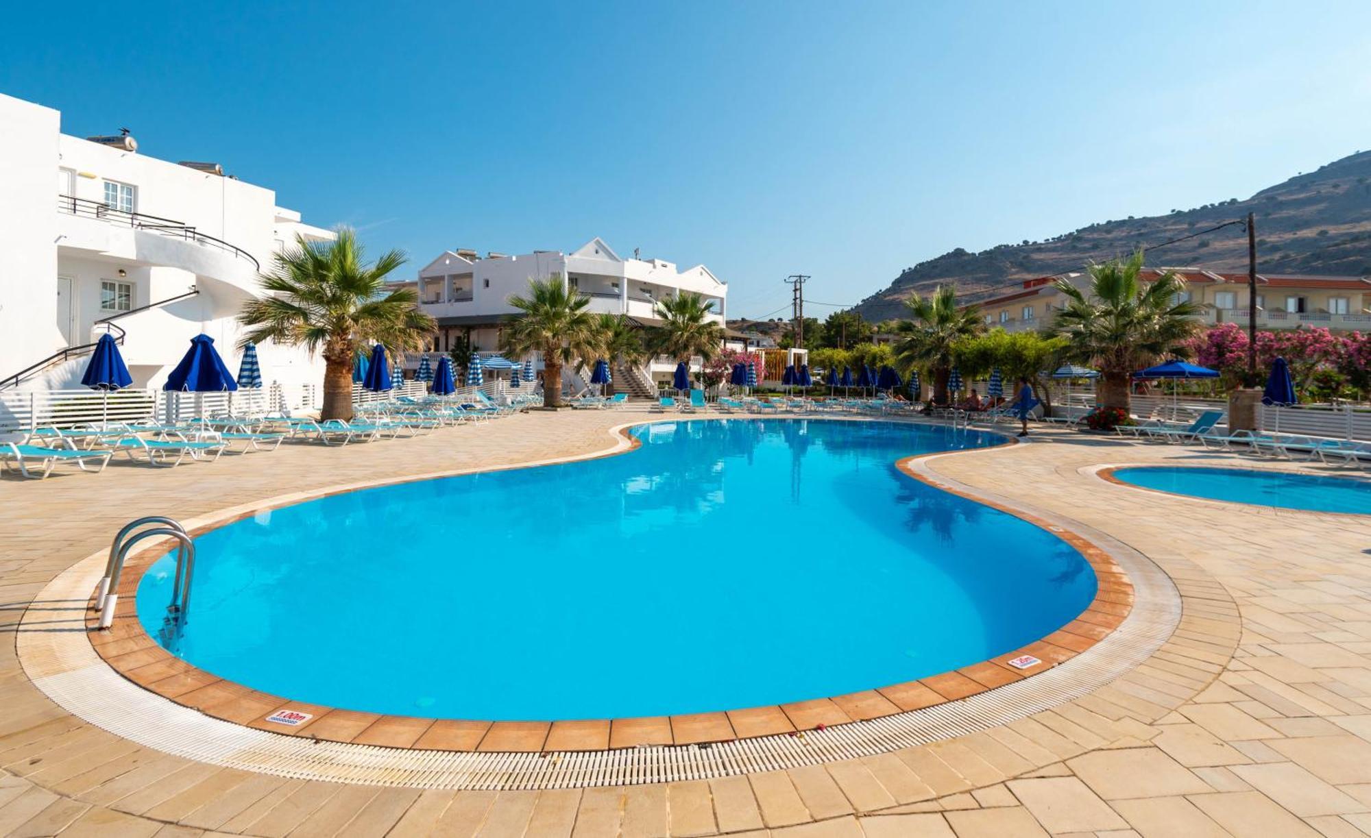 Elvita Beach Hotel Kiotari Bagian luar foto