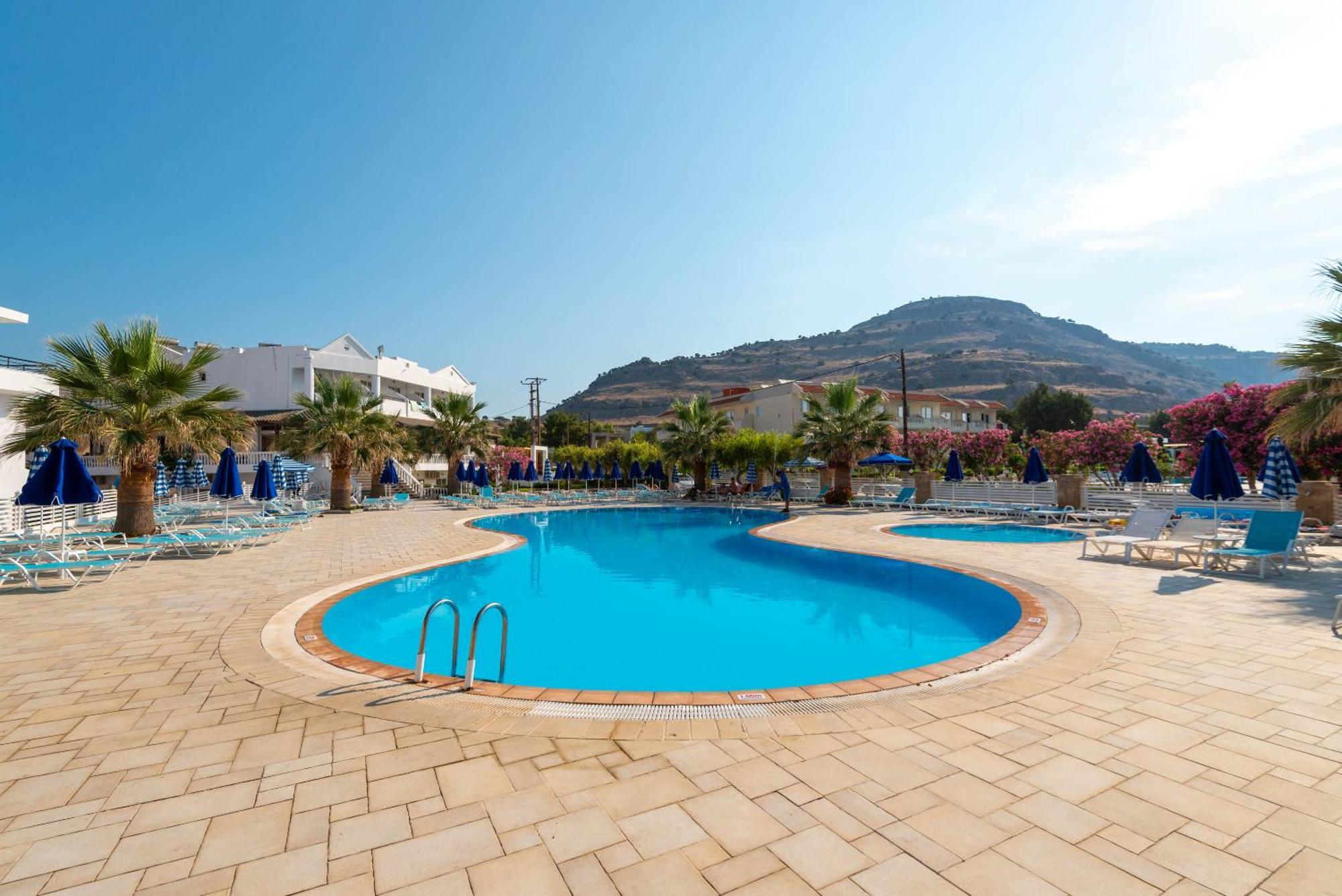 Elvita Beach Hotel Kiotari Bagian luar foto